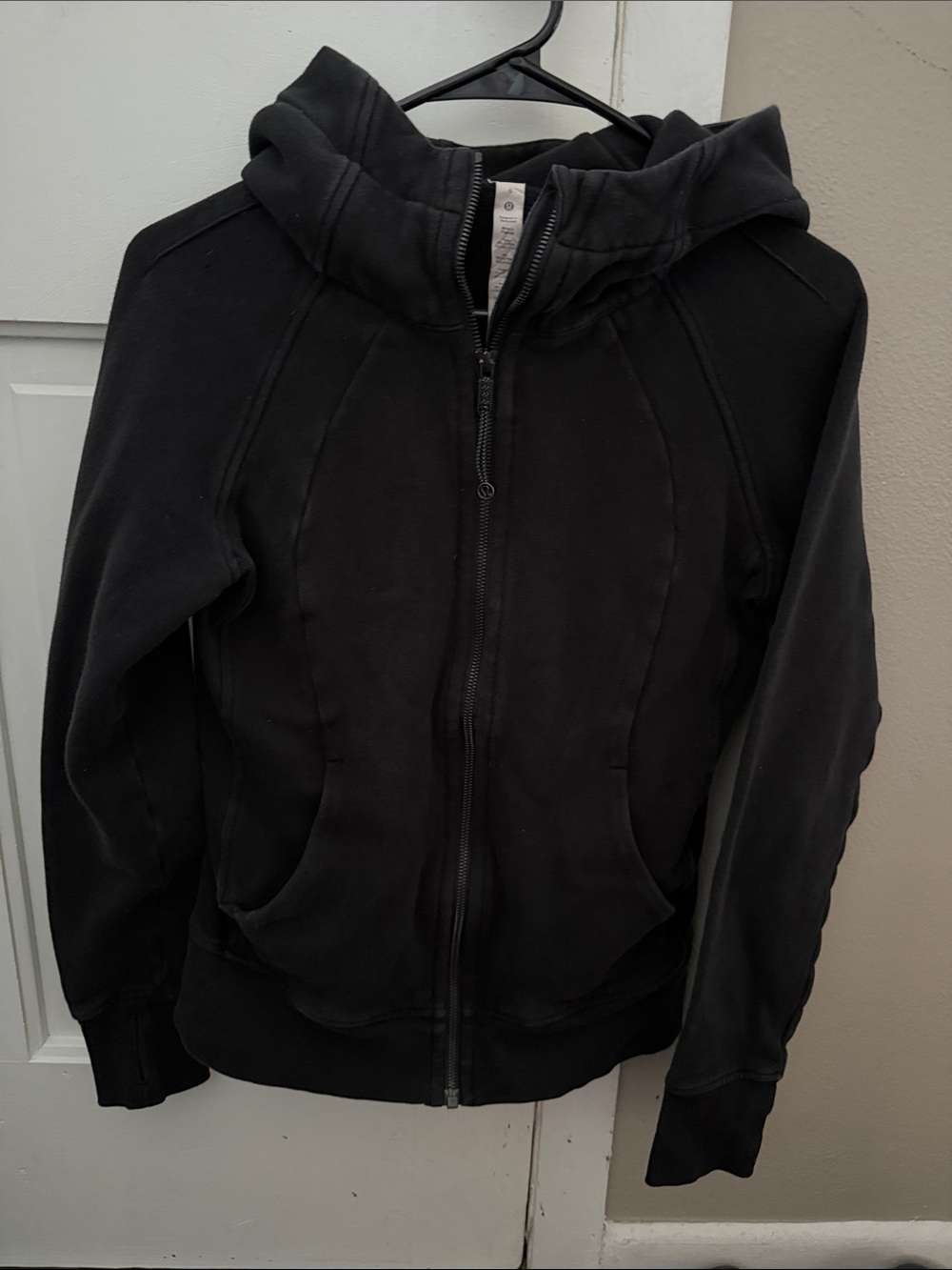 lululemon athletica Black Hooded Full-Zip Jacket